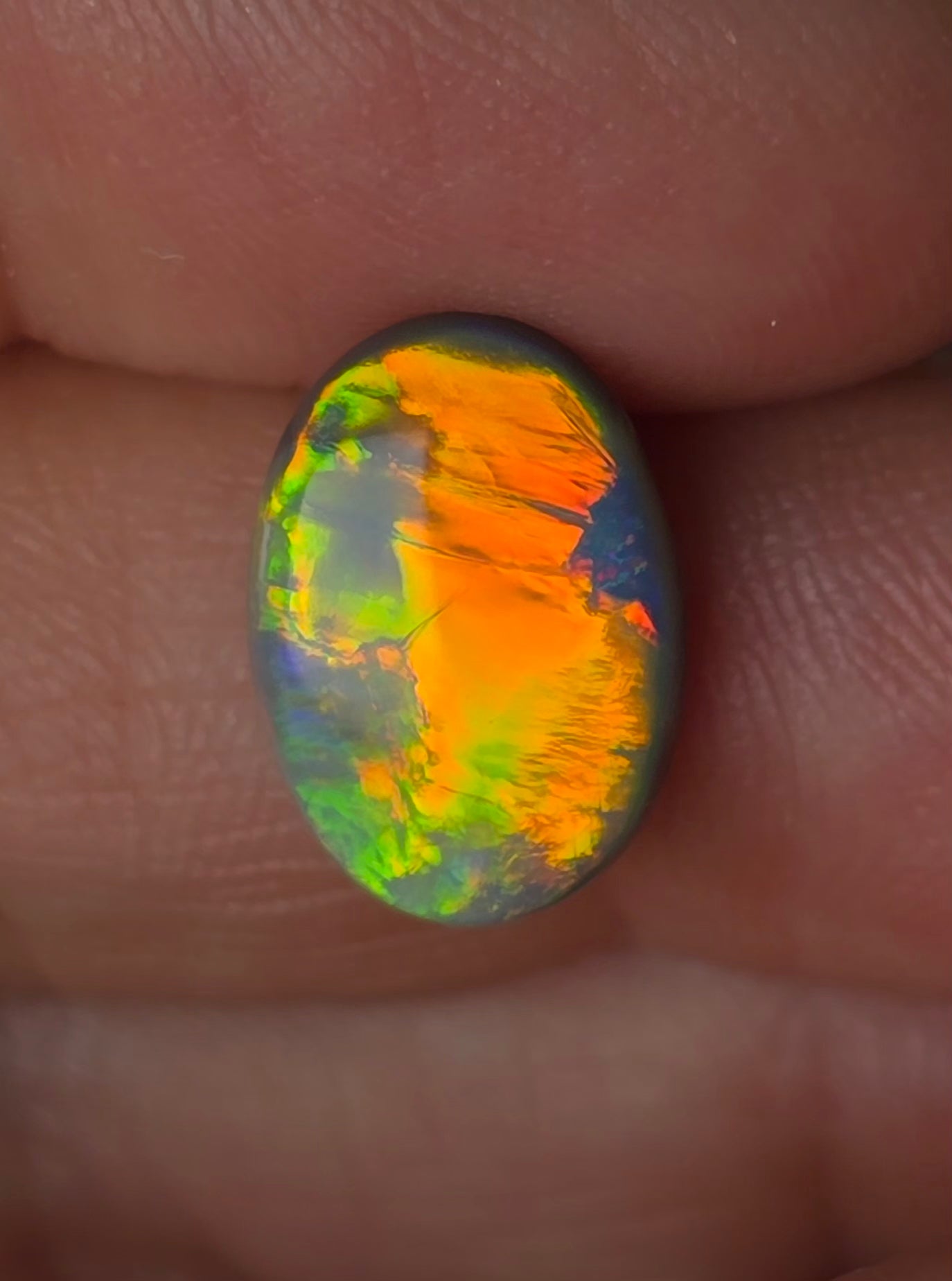 Neon Bright 2.96 Cts Dark Opal