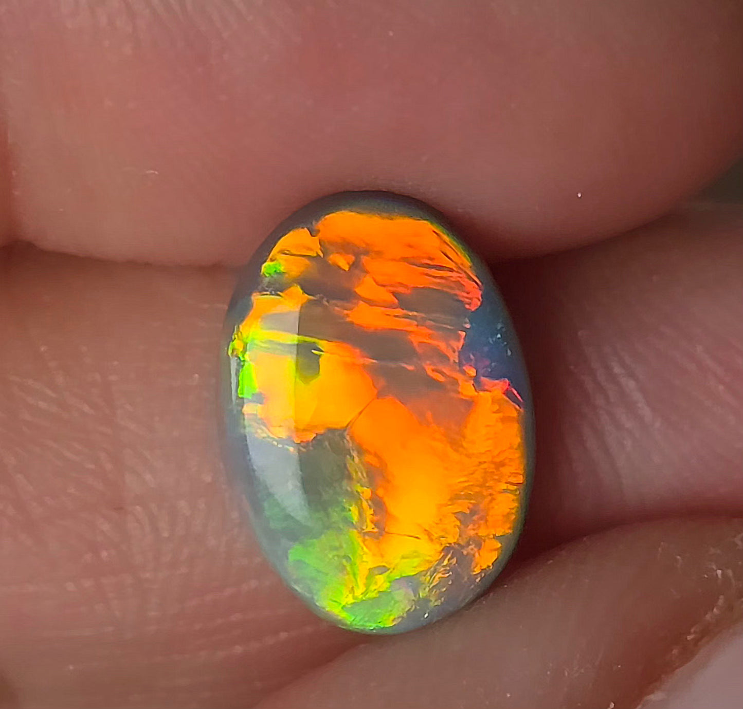 Neon Bright 2.96 Cts Dark Opal
