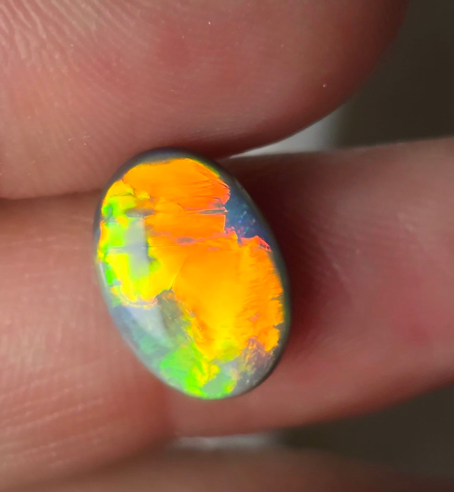 Neon Bright 2.96 Cts Dark Opal