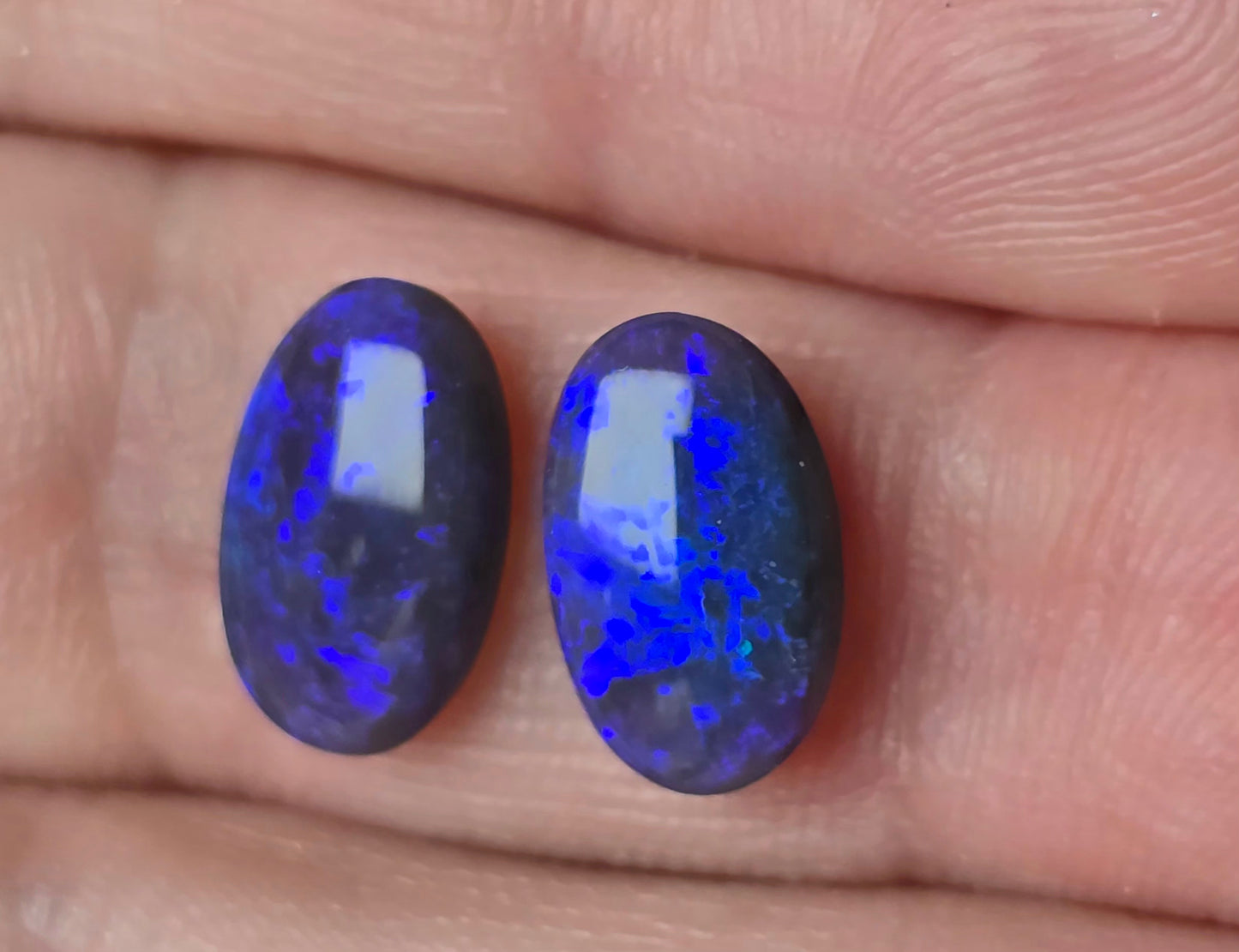 3.00 CTS Black Opal Pair