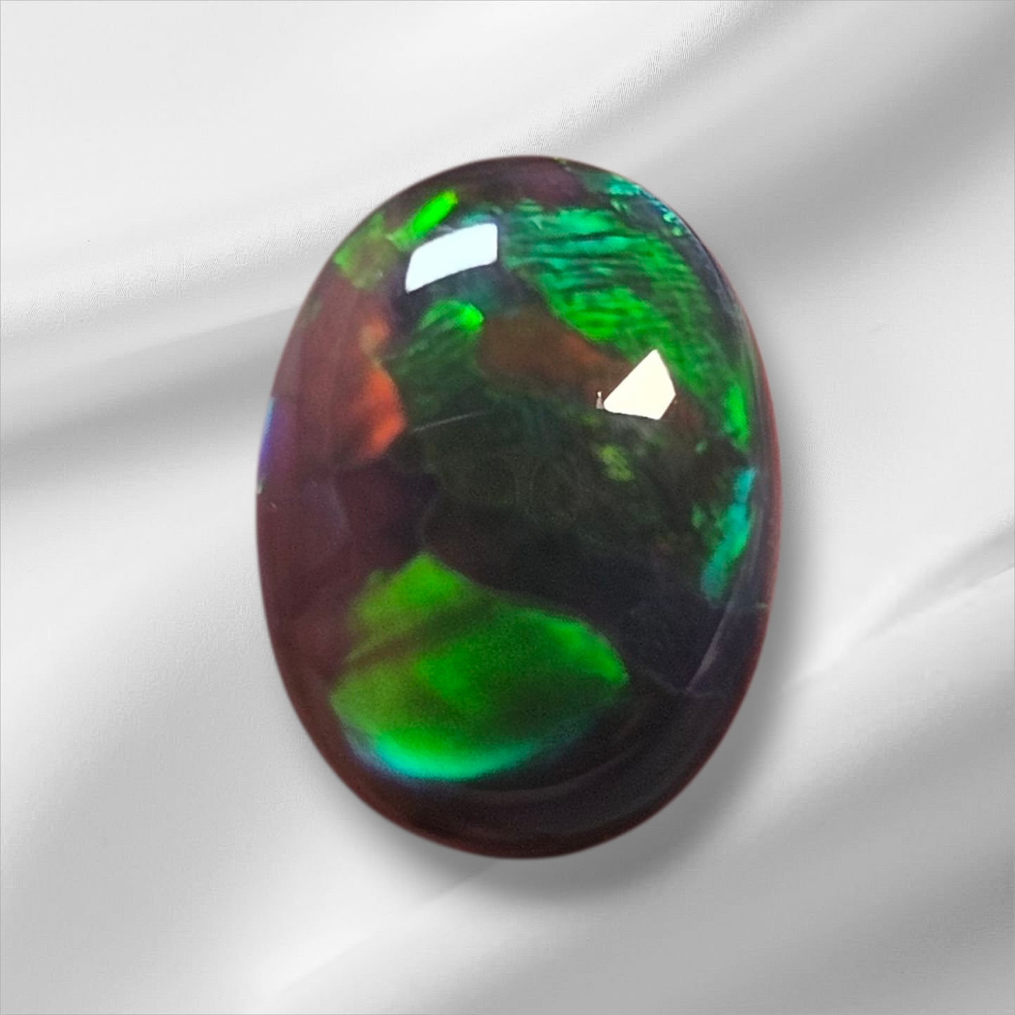 1.50 ct Black Crystal Opal Gem from Lightning Ridge
