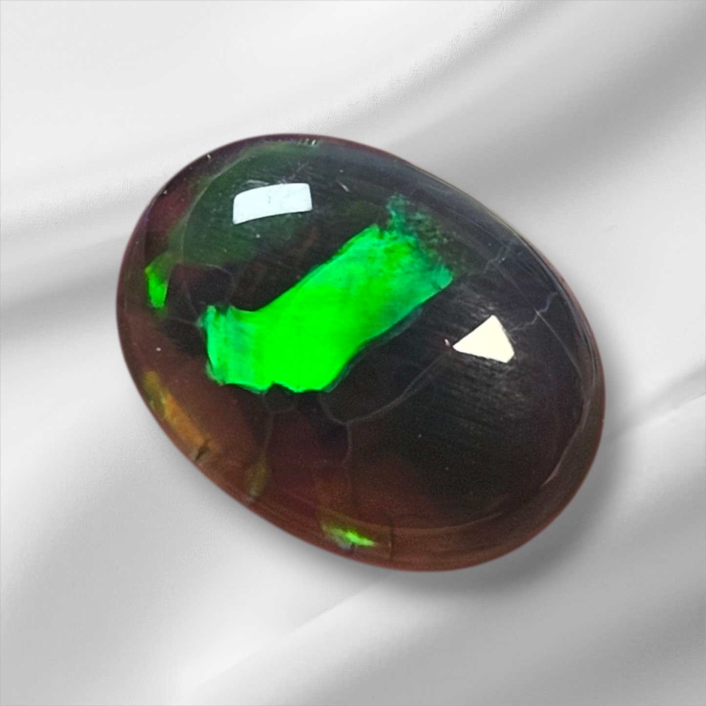 1.50 ct Black Crystal Opal Gem from Lightning Ridge