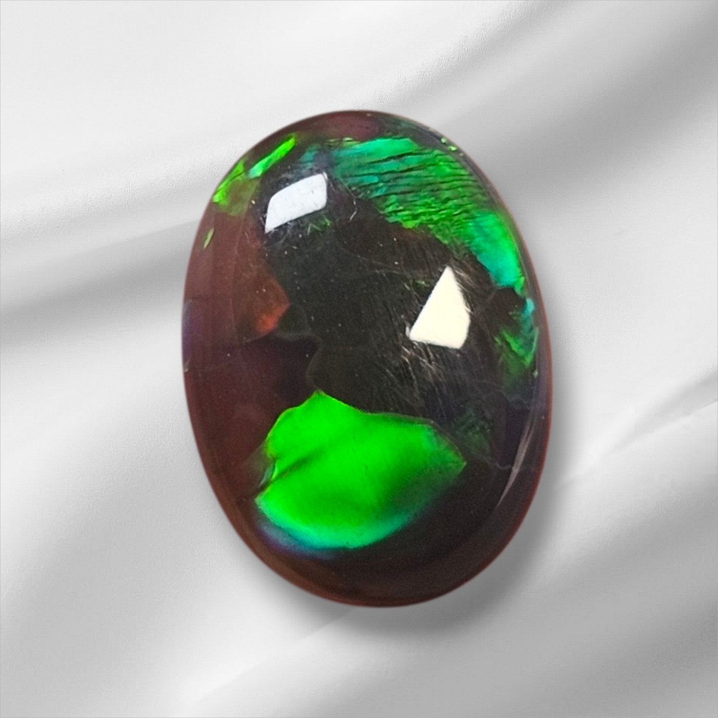 1.50 ct Black Crystal Opal Gem from Lightning Ridge