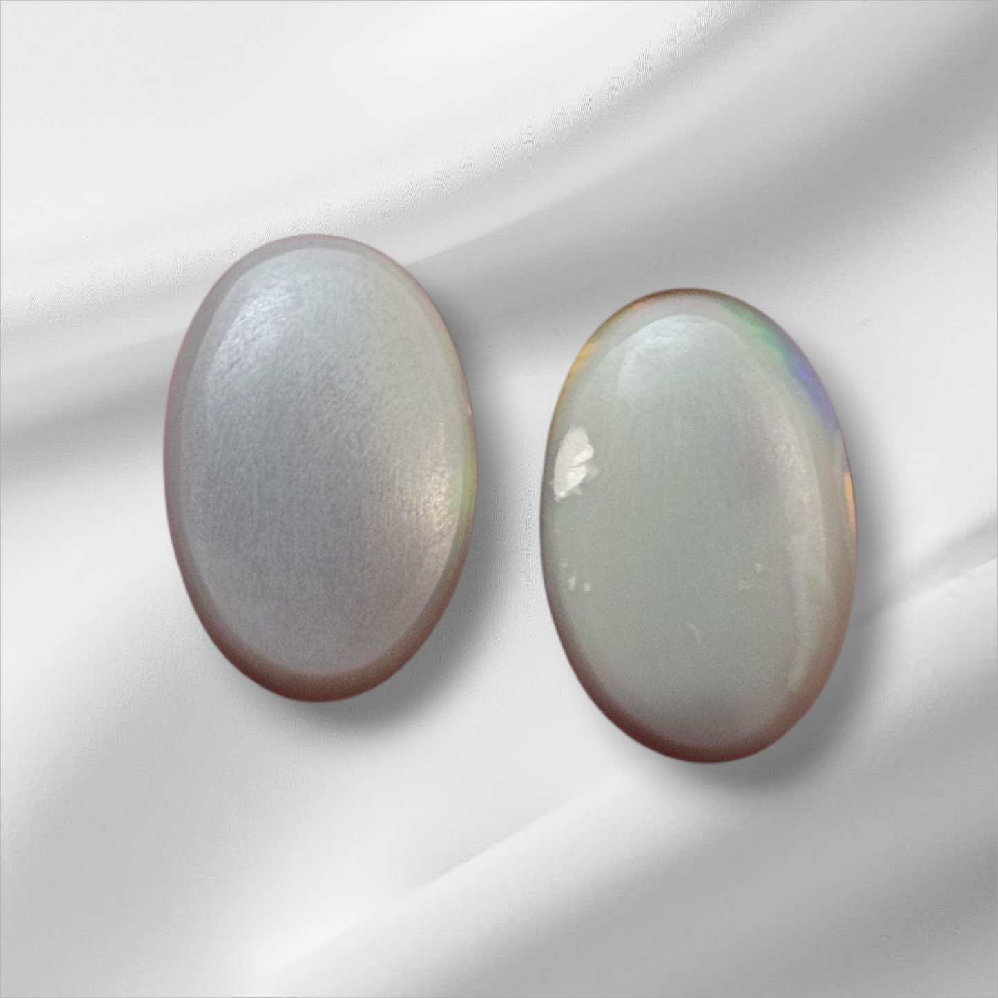2.45 ct Semi-Black Opal Gem Pair from Lightning Ridge