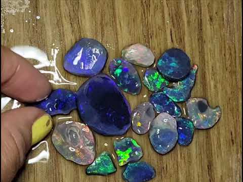 AAA GRADE BLACK OPAL ROUGH RUBBED SEMIFINISHED 74 CARATS