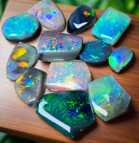 Black Opal Rubs 45 cts lot