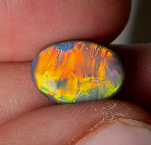 Neon Bright 2.96 Cts Dark Opal