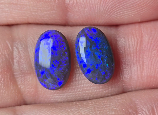 3.00 CTS Black Opal Pair