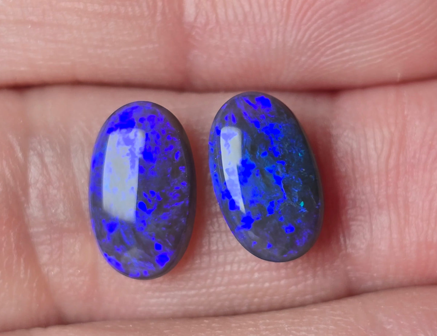 3.00 CTS Black Opal Pair