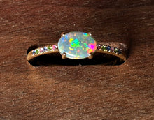 Load image into Gallery viewer, BONDI Ring Opal 14K Yellow Gold

