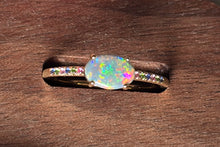 Load image into Gallery viewer, BONDI Ring Opal 14K Yellow Gold
