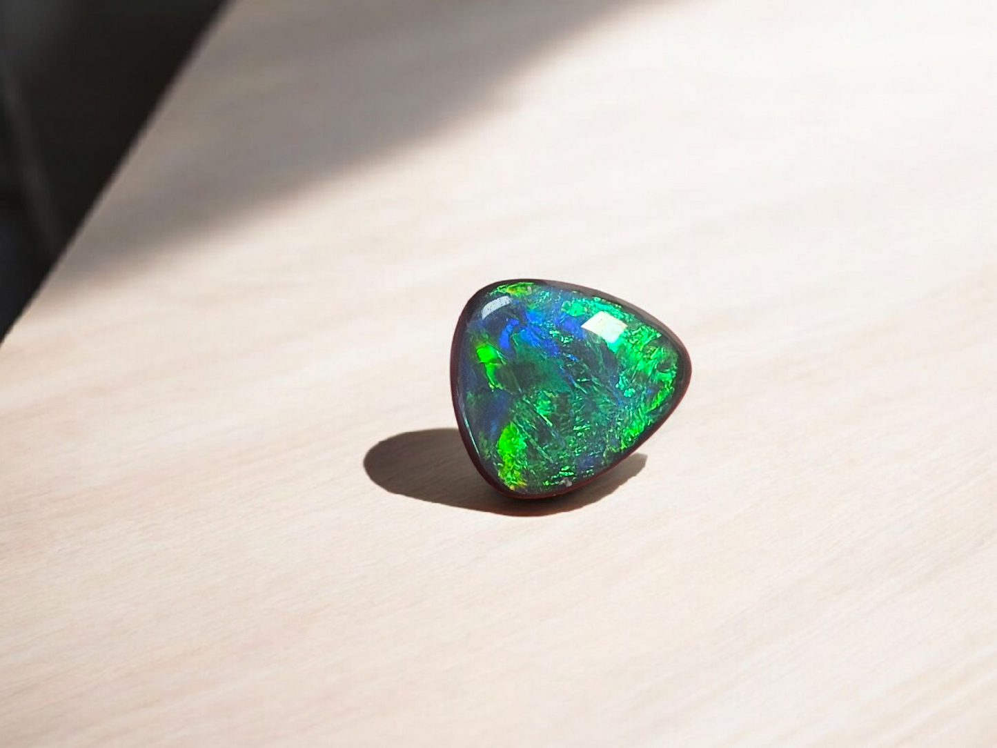 1.95 Ct Black Opal Gem from Lightning Ridge