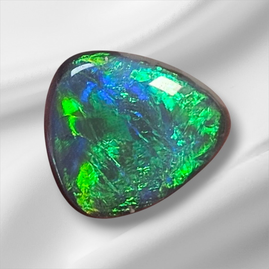 1.95 Ct Black Opal Gem from Lightning Ridge