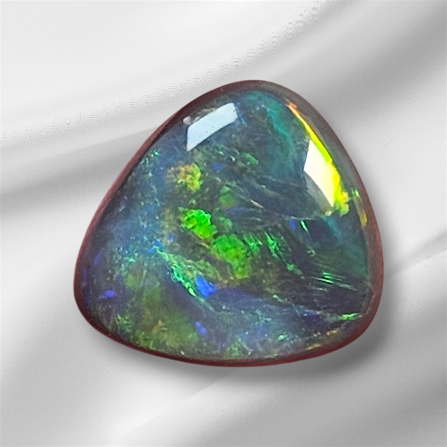 1.95 Ct Black Opal Gem from Lightning Ridge