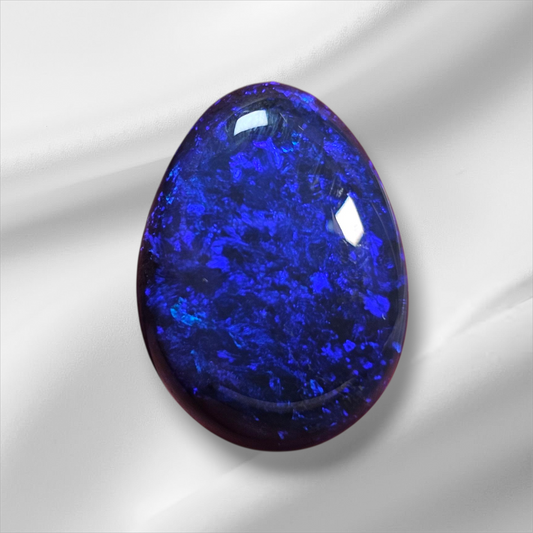 Royal Blue Lightning Ridge Black Opal 12.40 Carats