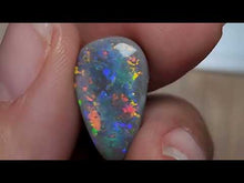 Load and play video in Gallery viewer, 5.68 INCREDIBLE FIRE AND PATTERN BLACK OPAL GEM
