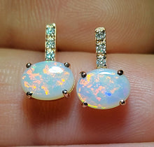 Load image into Gallery viewer, OPAL EARRINGS 14K Rose Gold

