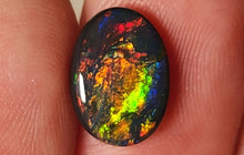 Load image into Gallery viewer, LAVISH BLACK OPAL STONE FROM LIGHTNING RIDGE
