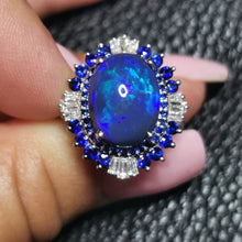Load image into Gallery viewer, AUSTRALIAN BLACK OPAL RING
