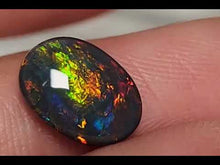 Load and play video in Gallery viewer, LAVISH BLACK OPAL STONE FROM LIGHTNING RIDGE
